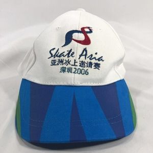 Skate Asia 2006 World Ice Arena Hat Cap Adjustable Strap Back One Size Fits OSFM